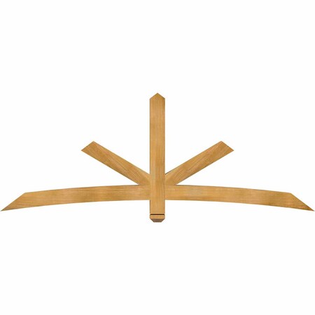 Ekena Millwork Alberta Rough Sawn Timber Gable Bracket, Western Red Cedar, 84"W x 31"H x 4"D x 4"F, 9/12 Pitch GBW084X31X0404ALB00RWR